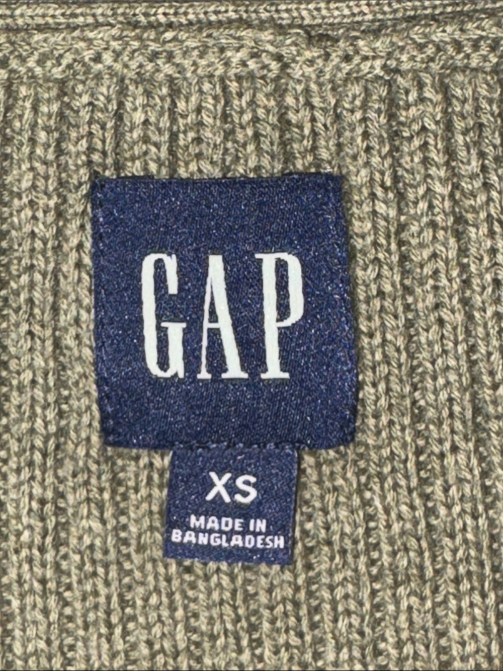 GAP Ribbed-Knit Olive Green Tank - Picture 4 of 4